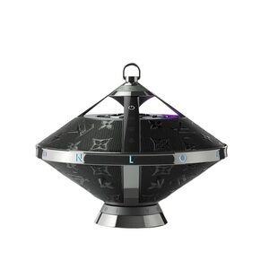 Louis Vuitton Horizon Speaker Black Monogram LED Lights Wireless Portable QAC000